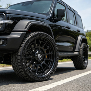 Jantes FLowtone 16 17 pouces 6x139.7 Beadlock tout-terrain, jantes en alliage noir mat haute résistance pour Ford F150 - Product Image 5