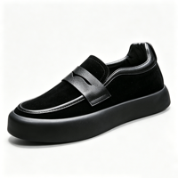 Nouvelles chaussures décontractées souples et respirantes pour hommes, style printemps-hiver-automne, faciles à enfiler, chaussures paresseuses