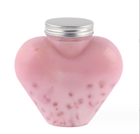 Bouteille d'eau en plastique en forme de cœur de 500 ml en gros pour jus, boissons, champagne, sodas, boissons énergisantes, whisky