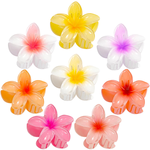 Accessoires de cheveux tropicaux de plage d'Hawaii pinces à cheveux de Plumeria pinces à cheveux de <span class=keywords><strong>fleur</strong></span> hawaïenne pour femmes filles - Product Image 1