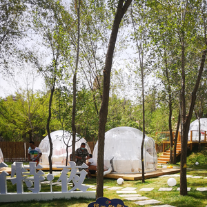 Maison en polycarbonate de luxe <span class=keywords><strong>panorama</strong></span> à 360 degrés maison à bulles extérieure dôme tente à bulles - Product Image 3