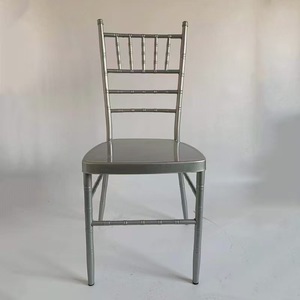 Sedia Chiavari Dorata per Eventi, Sedia Tiffany in Acciaio per Esterni, Mobili in Metallo per Hotel, Sedia da Matrimonio all'Ingrosso <span class=keywords><strong>con</strong></span> Cuscini - Product Image 3
