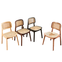 Chaises en rotin pour salle à manger, chaises modernes pour restaurant, maison, hôtel