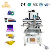 Máquina de Serigrafía Vertical Compacta de Tamaño Pequeño para Impresión de Productos de Superficie Plana en Escritorio