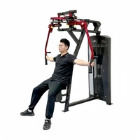 Peralatan Fitness Komersial Berkualitas Tinggi Harga Pabrik Mesin Pec Fly Pin Loaded yang Dapat Disesuaikan untuk Latihan Dada dan Punggung Duduk/Press Baja