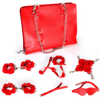 Kit de bondage BDSM professionnel pour adultes |   Menottes et attaches de jambe en cuir, collier de retenue |   Jouet sexuel SM pour la bondage des yeux, en gros