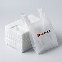 Sacs en plastique épais de qualité supérieure, sacs à main, sacs gilet pour l'emballage, sacs de vente au détail avec logos pour cadeaux et vêtements