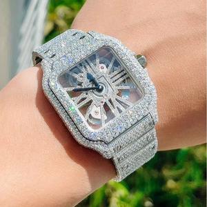 Reloj Drioshipping de Acero Inoxidable con Diamantes Cultivados en Laboratorio con Claridad VVS, que Agrega un Toque de Lujo y Eleva tu Estilo - Product Image 5