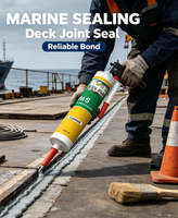 Scellant écologique en polymère MS, résistant aux intempéries, adhésif de qualité marine pour l'étanchéité des joints de pont de bateau