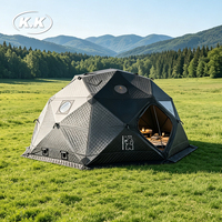 Carpa Instantánea Tipo Iglú Kawagebo Kamp (KK) de Tela de Algodón, Carpa Domo de Gran Capacidad para Eventos al Aire Libre y Sauna