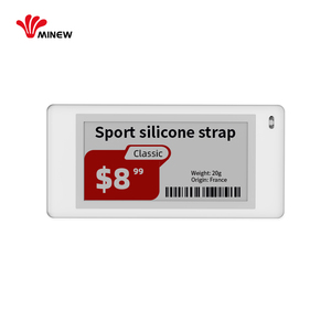 MinewTag DS021 Etiquetas Electrónicas de Estante Inteligentes para Supermercado, 9.8mm de Grosor, Tinta Electrónica, Fabricante Original, 2.13 Pulgadas, Inalámbricas, BLE 5.0 - Product Image 1