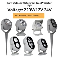 Projecteurs extérieurs étanches de petite taille, éclairage d'arbres, lampes de jardin, projecteurs au sol, lampes solaires LED européennes