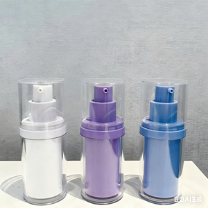 Flacone Airless in Plastica con Pompa per Cosmetici, Siero, Lozione, Spray, 30ml 50ml 100ml 150ml, Tappo Rotondo in PP AS PS - Product Image 4