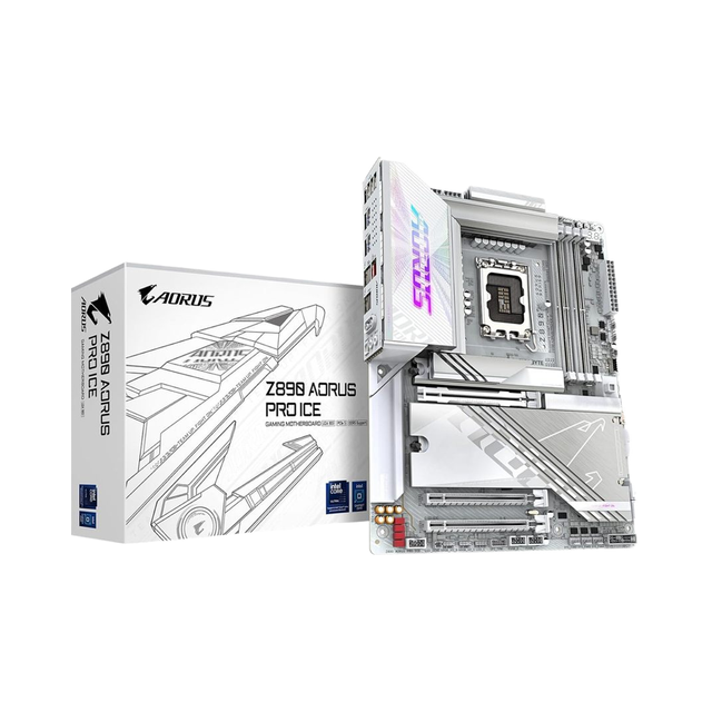 New GIGABYTE Z890 AORUS PRO ICE Intel Core Ultra 200 LGA1851 Motherboard ATX DDR5 256GB 5X M.2 PCIe 5.0 AGP 2X Wi-Fi 6