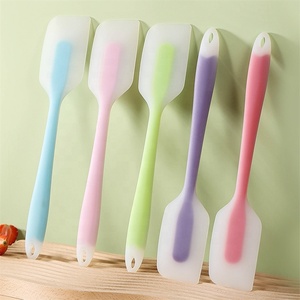 Juego de Espátulas de Silicona Planas de Grado Alimenticio para Protección de la Salud y el Medio Ambiente, Utensilios de Cocina Resistentes al Calor para Hornear - Product Image 5