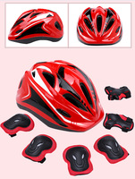 Ensemble de protection sportive professionnel pour enfants et adolescents, pour le roller, le patinage en ligne, motif rayé