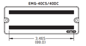 Pickup Humbucker Attivo EMG 40CS 40P5 40J 40P per <span class=keywords><strong>Basso</strong></span> <span class=keywords><strong>a</strong></span> <span class=keywords><strong>5</strong></span> <span class=keywords><strong>Corde</strong></span> e Chitarra <span class=keywords><strong>a</strong></span> 6 <span class=keywords><strong>Corde</strong></span> Stretta, Magnete in Ceramica <span class=keywords><strong>a</strong></span> <span class=keywords><strong>Basso</strong></span> Rumore - Product Image 5
