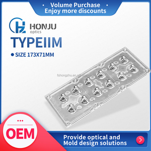 Nuova guarnizione ottica di iniezione illuminazione lampione stradale di inondazione modulo trasparente stampo lenti a Led lampada a luce di percorso lente a LED - Product Image 5