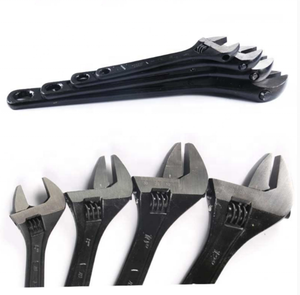 Llave Inglesa Activa Americana de Gran Apertura, Negra, Ajustable con Escala, 4, 6, 8, 10 y 12 Pulgadas - Product Image 1
