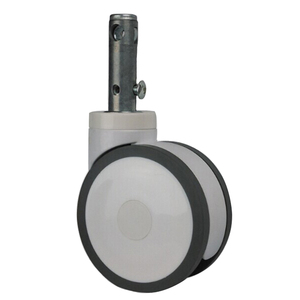 Medizinisches Schwenkbares PU-Lenkrolle 6 Zoll Doppelräder Zentralverriegelung für Krankenhausbetten Rollen - Product Image 1