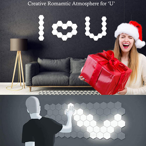 Éclairage mural Hexagonal à <span class=keywords><strong>Led</strong></span> avec capteur tactile, nouveauté, vente en gros - Product Image 6