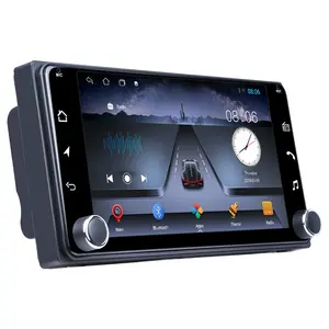 راديو سيارة شامل متعدد الوسائط TS7 للأندرويد لسيارة تويوتا 7 بوصة مزود بمقبض مزدوج ستريو للسيارة مشغل سيارة مزود بواي فاي ونظام تحديد المواقع GPS