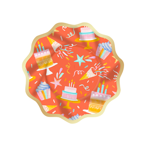 Juego de Decoraciones para Fiesta de Cumpleaños DAMAI, Platos de Papel con Diseño de Fuegos Artificiales de Colores, Juego de Vajilla Desechable de Papel - Product Image 4