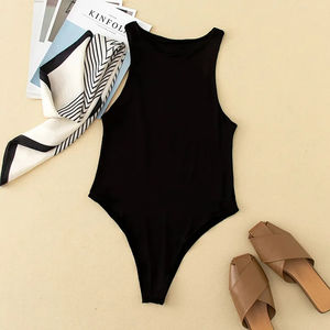 Combinaison Femme Décontractée Sexy Moulante de Plage, Combishort, Body, Tenue Unie de Marque, Vêtements, Catsuit, Haut - Product Image 5