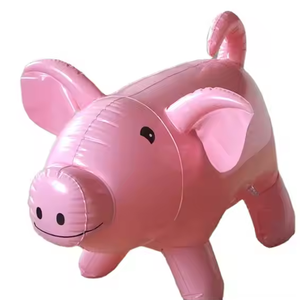 Waterhan Bestseller: Piccolo Giocattolo Gonfiabile Interattivo in PVC a Forma di Maialino Bianco e Blu, Pieghevole e Impermeabile, per Bambini - Product Image 1