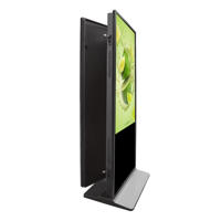 Pantalla Táctil Infrarroja de 55 Pulgadas, Android, Doble Cara, Frontal y Trasera, Soporte de Piso Digital LCD, Pantalla Animada de Doble Lado