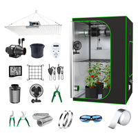 Kit de culture hydroponique intelligent OEM 1680D Mylar 4x4, kit complet de culture en intérieur, kit de culture en intérieur pour la croissance des plantes