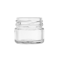 Pot cosmétique en verre monodose 30 ml, pot rond en verre 30 ml