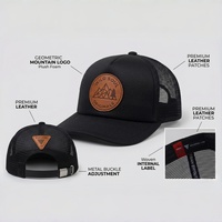 Casquette Trucker en Mousse à 5 Panneaux avec Patch en Cuir Gaufré Personnalisé OEM ODM Unisexe de Qualité Supérieure – Fournisseur d'Usine