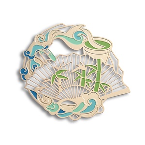 ป้ายชื่อออกแบบส่วนตัวสุดหรู ดีไซน์วงกลมโปร่ง ทำจากโลหะ ใช้เป็นที่คั่นหนังสือ - Product Image 1