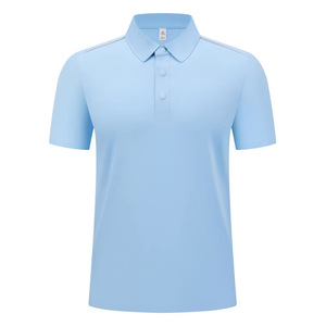 Polo de Manga Corta sin Costuras para Verano, Transpirable, Unisex, para Trabajo, en Blanco, Negro, Azul Cielo, Azul Marino, Gris Deportivo y Rojo - Product Image 3