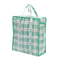 En stock, grand sac à bagages en plastique PP, sac de rangement portable pliable, anti-poussière, design moderne, à un seul niveau