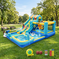 FBSPORT Aufblasbarer Wasserspaß-Kinderspielplatz, Aufblasbarer Wasserpark, Riesiger Aufblasbarer Park auf dem Wasser für Ozean und See