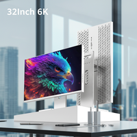 Nieuwe 32 inch 6K 65Hz IPS HDR600 IPS pc-monitor van aluminium, verticaal, voor laptop/desktop, fotografie en gaming