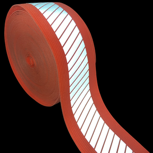 All'ingrosso KAIREN rettangolare personalizzato colorato nastro riflettente fluorescente tessuto di avvertimento in Nylon poliestere nastro in PVC - Product Image 2