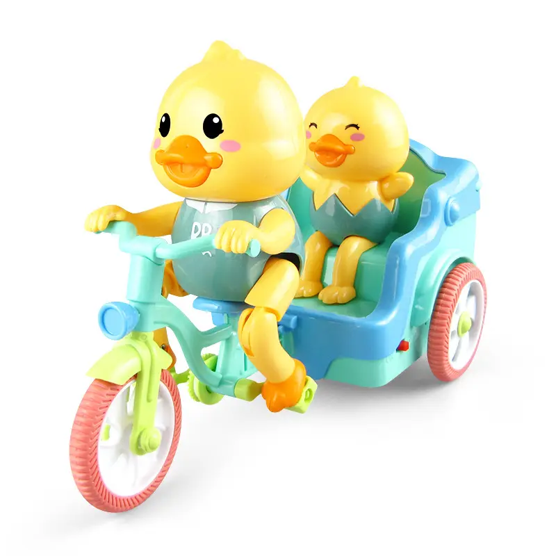 Mainan Mobil Bebek Anak, Mainan Model Kartun Anak Bebek Membawa Penumpang Listrik Sepeda Roda Tiga