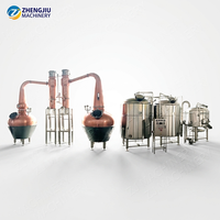 Ligne de production de distillerie artisanale 300L/500L : Système complet de brassage, fermentation et distillation pour whisky, gin, brandy et vin de fruits