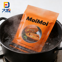 Sachet Doypack à fond plat personnalisé en PET/AL/PA/RCPP, qualité alimentaire, 121 degrés, sachet rétractable, sachet de cuisson, sachet en Mylar