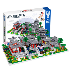 Zhegao Trung Quốc loạt kiến trúc vườn Modle lắp ráp gạch hạt khối xây dựng đồ chơi trang trí nhà - Product Image 1