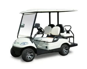 Neueste Custom Neueste Einzigartiges Design Günstige elektrische 4-Sitzer Golf wagen Hohe Chassis Mit Golf taschen halter Wirtschaft licher Golf wagen