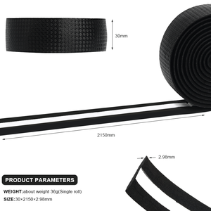 RIDERACE 1 Par de Cintas para <span class=keywords><strong>Manillar</strong></span> de Bicicleta con Patrón de Carbono, Antideslizantes y Cómodas, Accesorios para Ciclismo - Product Image 6