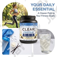 Poudre de Protéine Claire Isolat de Whey Saveur Fraise Marque Privée OEM Formule Personnalisée Sans Sucre Mélange pour Boisson Sportive