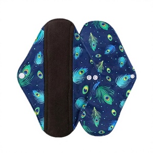 Juego de Toallas Sanitarias Postparto Lavables y Reutilizables con Alas, Alta Absorbencia, Longitud de 180mm/250mm/300mm, Paquete Mixto, Protección Contra Fugas, Uso Nocturno - Product Image 4