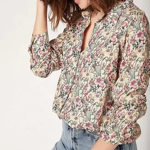 New Arrivals Blouses for Women Fashion Casual Long Sleeve Button Down Shirts Work Office Tops