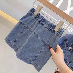 Vêtements en gros de mode pour enfants : Robes en jean et ensembles pour filles, collection été - Product Image 5