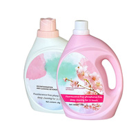 Détergent à lessive ménager OEM en bouteilles jetables écologiques, parfum floral, nettoyage en profondeur